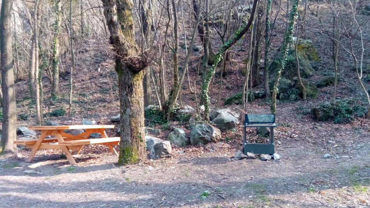 Casa Del Rustico, Indipendente Vista Sacra Con Dipinto Villa Caprie Eksteriør bilde